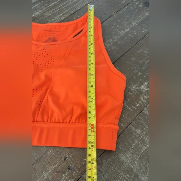 Sincerely Jules Orange Athletic Skort and Crop Top Set Active Tennis - Picture 9 of 11